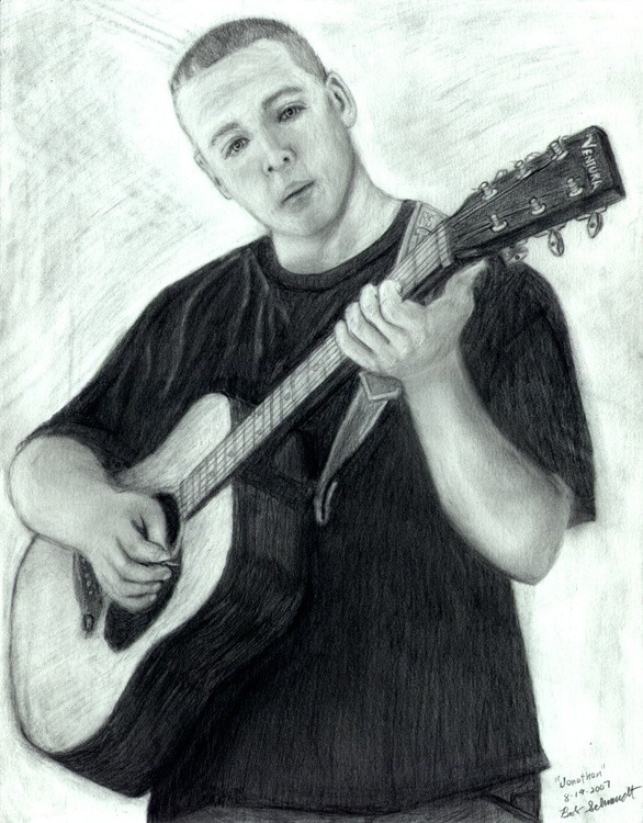 Jonathan playing Guitar