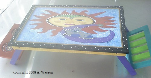 Sun-Moon Lap Tray