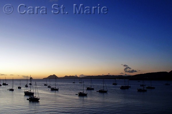 Sailboats at Sunset