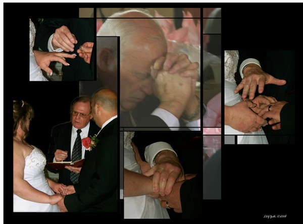 Lisa's Wedding Exchanging Rings 