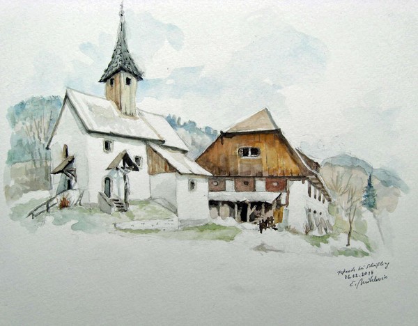 Church in the mountains 700 years old