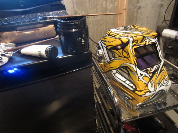 Welding helmet i painted for my buddy