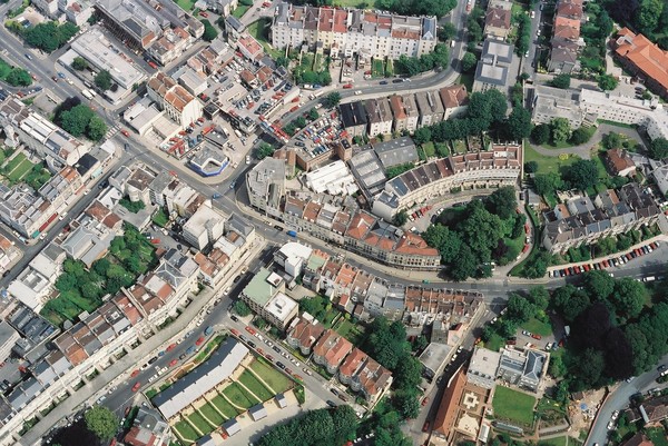 Aerial photo of  Regent St. Clifton, Bristol BS8