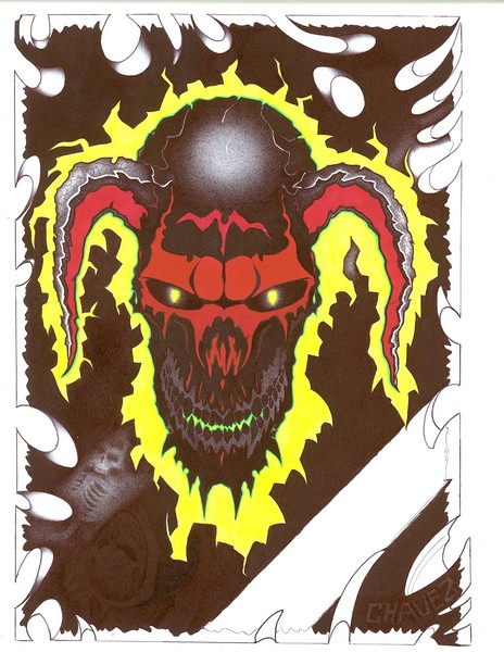 Blacklight Skull