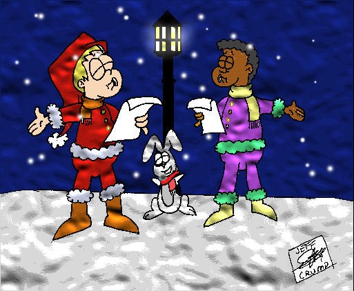 Sam And Javon Singing Carols