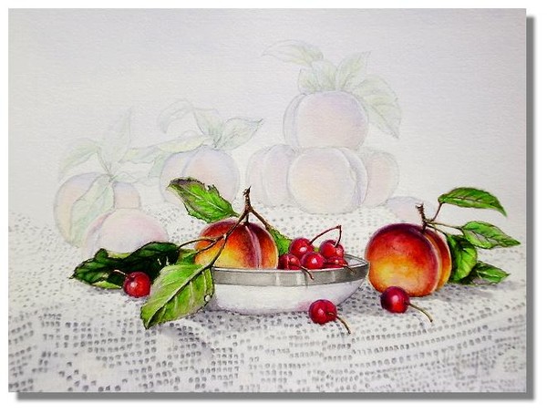 Peaches, Cherries and Lace