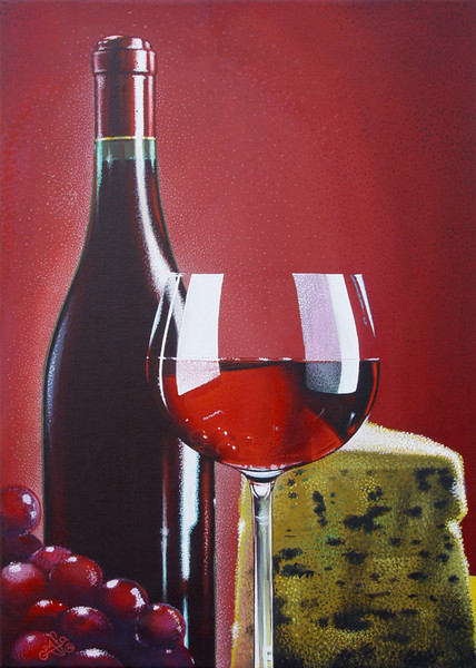 Red wine with french cheese