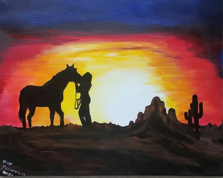 Ok another sunset painting
