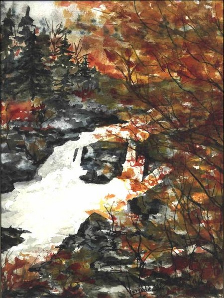Autumn Waterfall