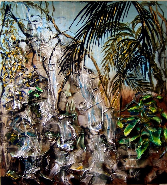 Rain Forest Sculptural Painting