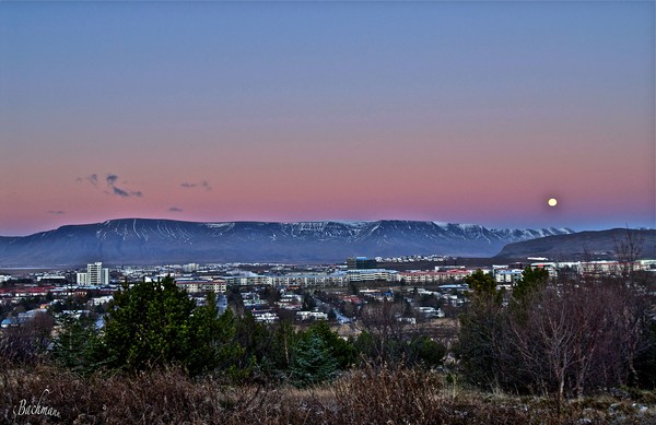 Warm sky,cold day !