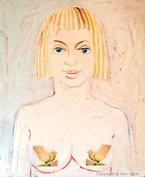 NUDE WITH TWO DOVES