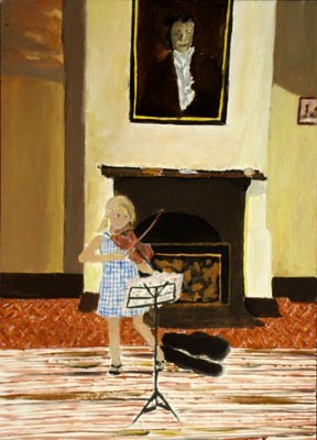 girl playing violin