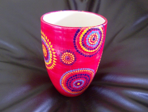 Red vase