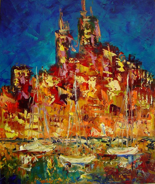 Original art Chicago by Eugenia Abramson