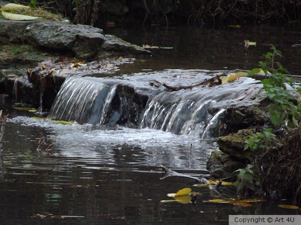 Flowing water