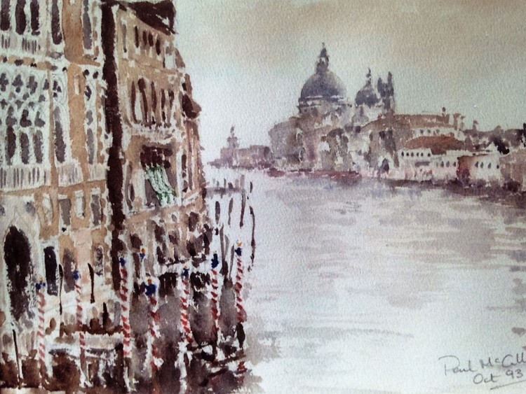 Santa Maria della Salute from the Accademia (Venic