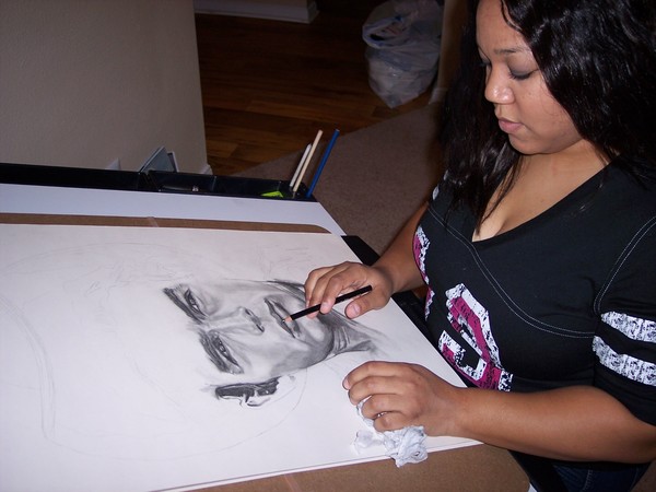 Myself Drawing James Dean 2