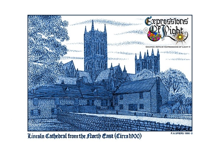 ExpoLight-Graphic-Arts-Lincoln-Cathedral-1990-0001 (Pen-&-Ink-Blue-Sepia-SP)