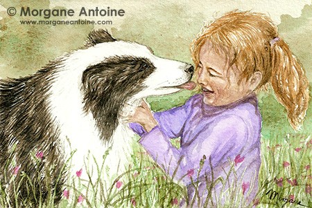 Little Girl and Doggy