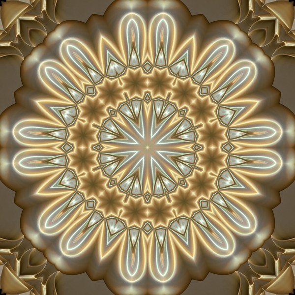 Floral Satin Star Mandala