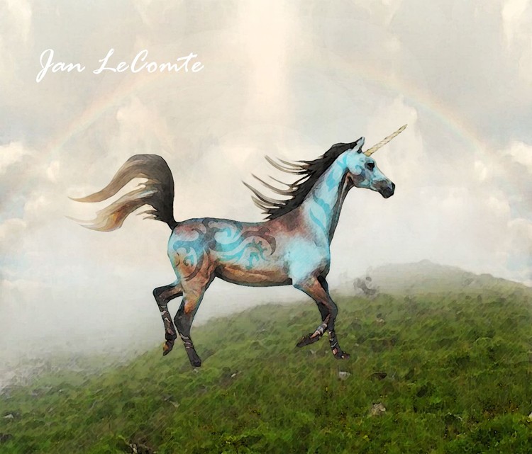 Blue unicorn