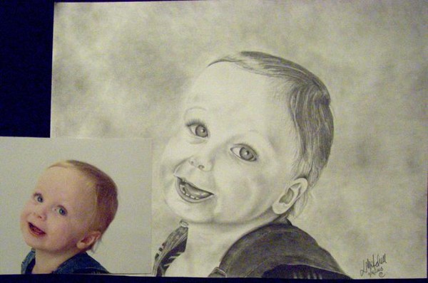 Commissioned child portrait