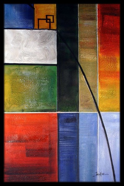 Colored Squares with Curve