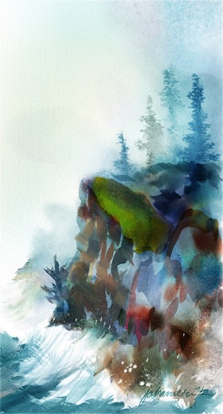 Cliff in the Mist