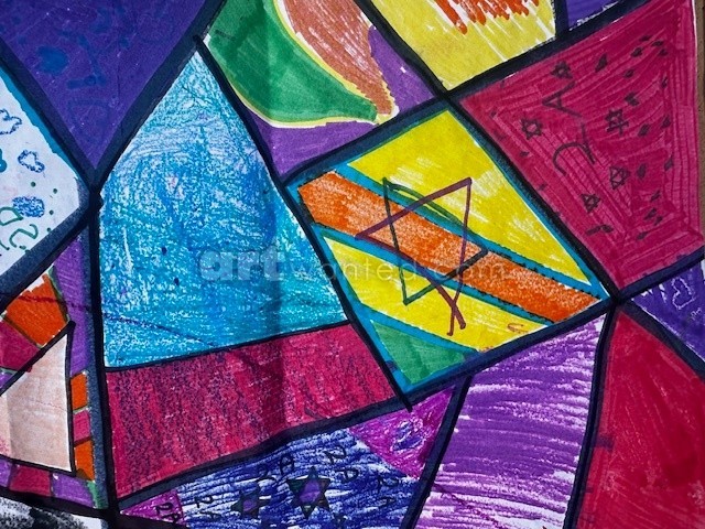 Orange Yellow Star of David