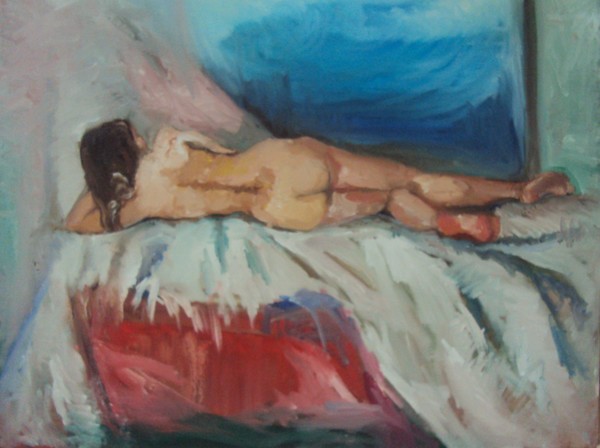 Oil paiting female nude 