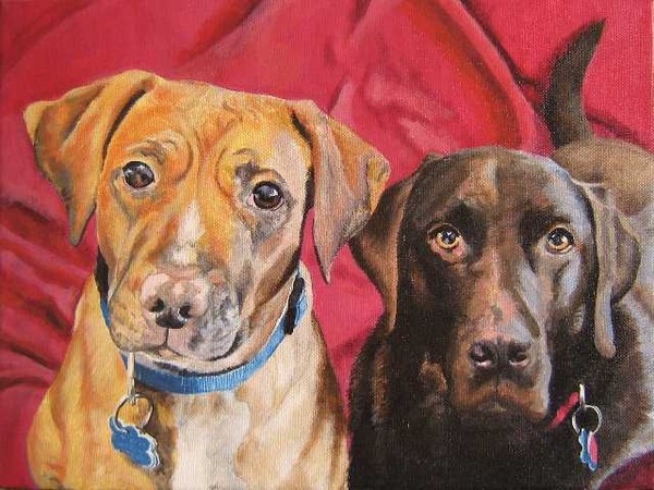 Original pet portrait painting