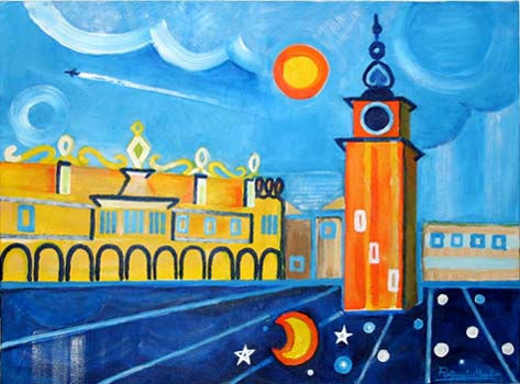 Town Hall Tower and Cloth Hall in Krakow (II)