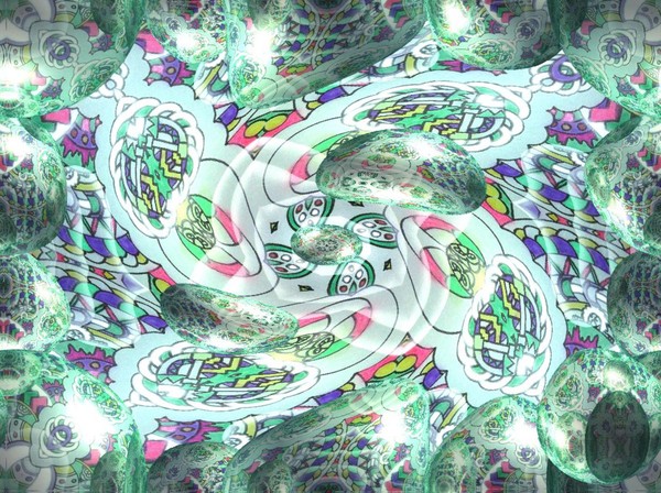 bubbling spin on the mixed media 8