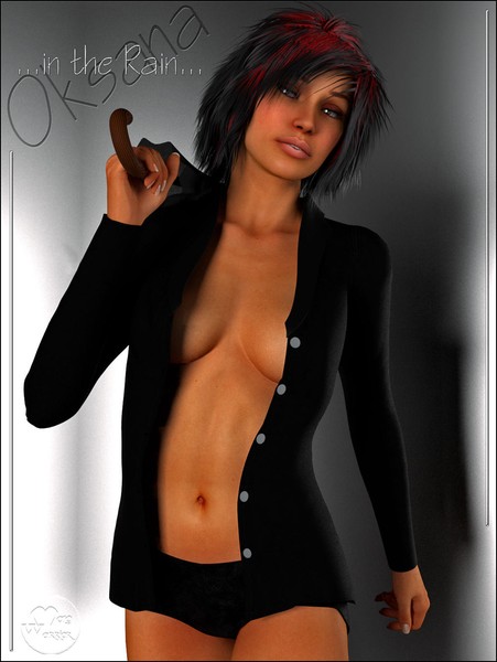 Oksana...in the rain...