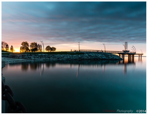 Long exposure of Burlington Pier
