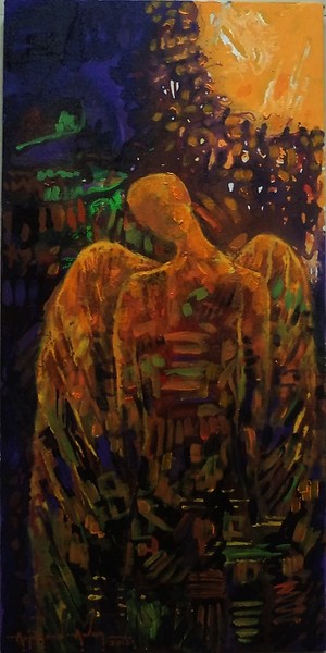 # 609, 67 X 33 CM, ACRYLIC ON CANVAS.