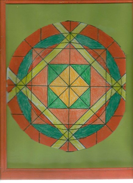 Orange and green circles