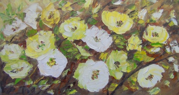 Leaves and flowers