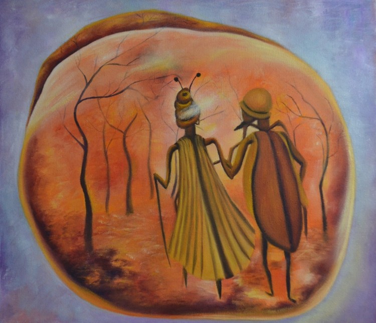 Eternal conversation in amber