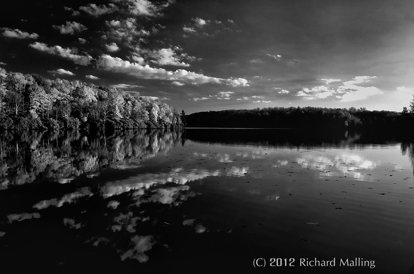 Price Lake In Black And White