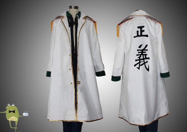 One Piece Cosplay Captain Smoker Jacket