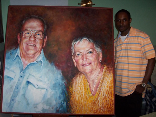 Me with Client's Portrait