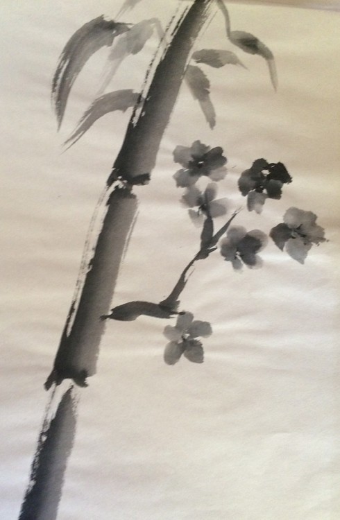 Calligraphic Floral Drawing