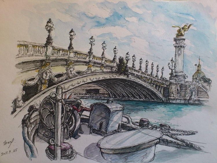 90 min. Quick Sketch Paris (no title)
