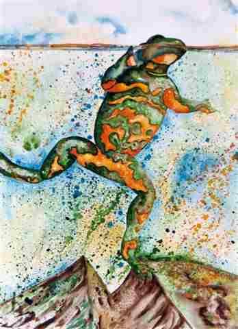 Jumping frog