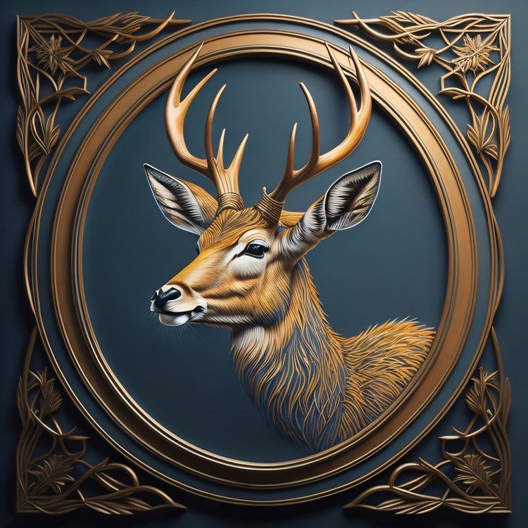Portrait of a Majestic Deer