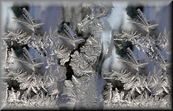 Frost Crystals Abstract