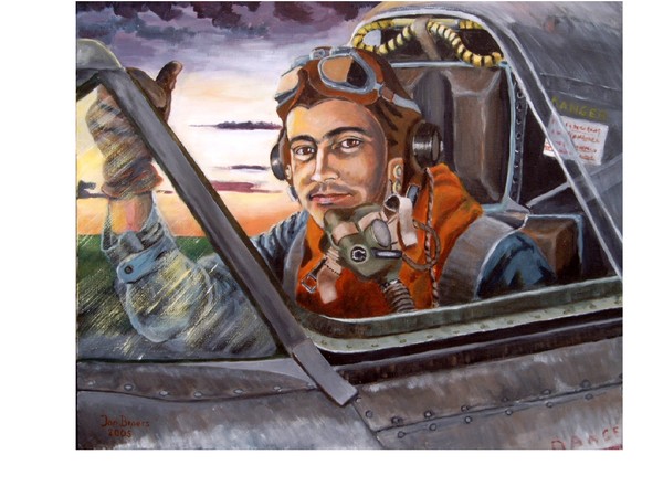 Dusk flying Gloster Meteor 1954