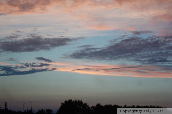 Sun Setting Night Sky